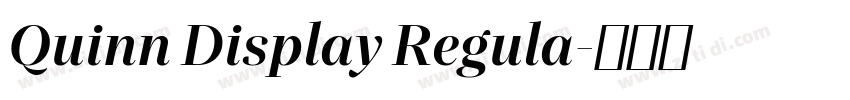 Quinn Display Regula字体转换